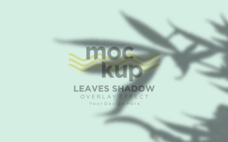 Leaves Shadow Overlay Effect Mockup 215