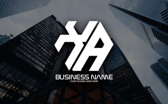Professional Polygonal XA Letter Logo Design For Your Business - Brand Identity
