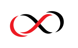 Infinity loop line logo and symbol vector v12