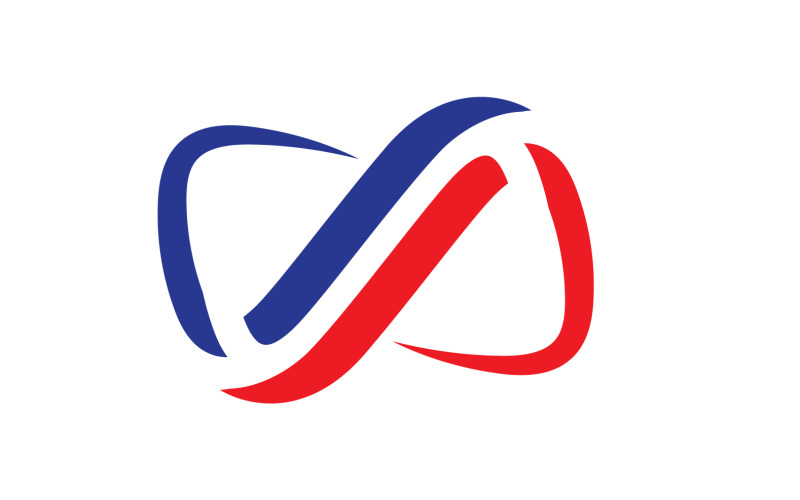 Infinity loop line logo and symbol vector v15 Logo Template