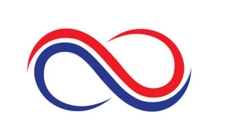 Infinity loop line logo and symbol vector v16
