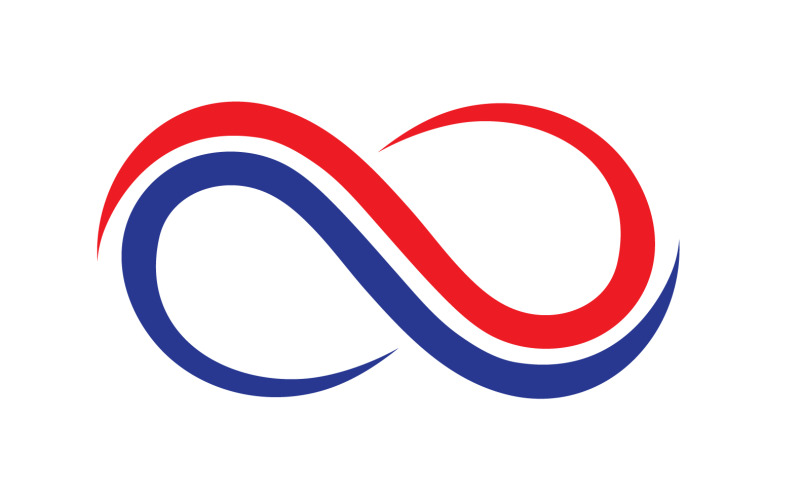 Infinity loop line logo and symbol vector v16 Logo Template