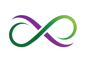 Infinity loop line logo and symbol vector v1