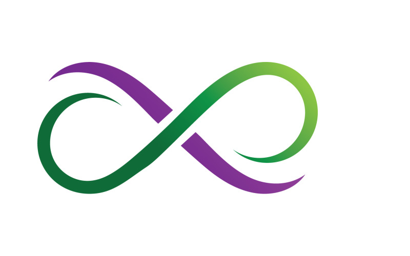 Infinity loop line logo and symbol vector v1 Logo Template
