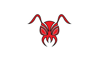 Ant head logo and symbol vector v3