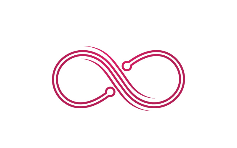 Infinity loop line logo symbol vector v10 Logo Template