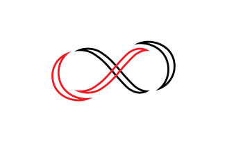 Infinity loop line logo symbol vector v12