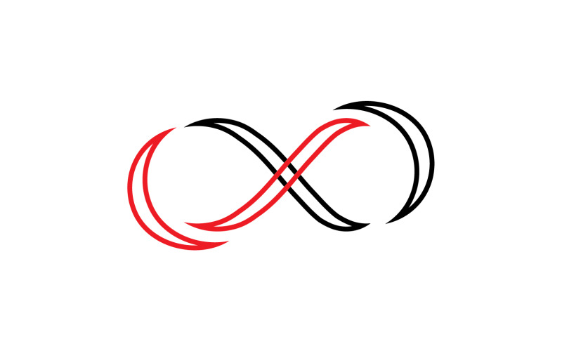 Infinity loop line logo symbol vector v12 Logo Template