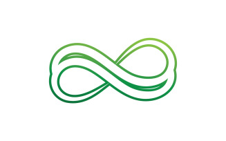 Infinity loop line logo symbol vector v13