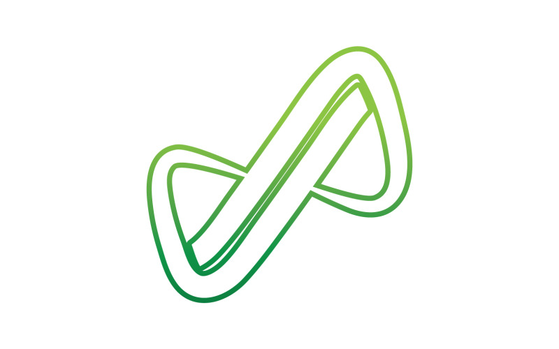 Infinity loop line logo symbol vector v14 Logo Template