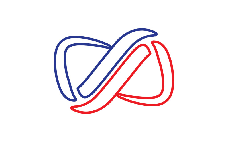 Infinity loop line logo symbol vector v15 Logo Template