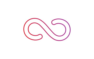 Infinity loop line logo symbol vector v4