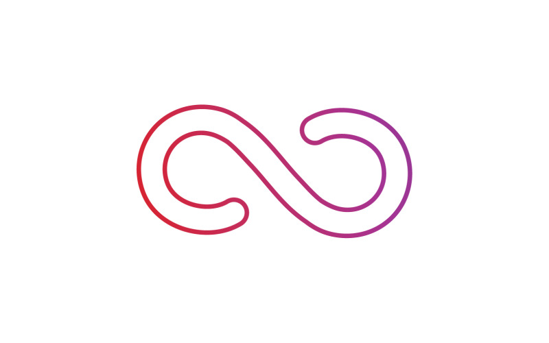 Infinity loop line logo symbol vector v4 Logo Template