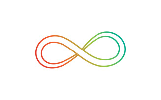 Infinity loop line logo symbol vector v5
