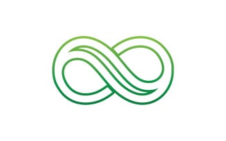 Infinity loop line logo symbol vector v8