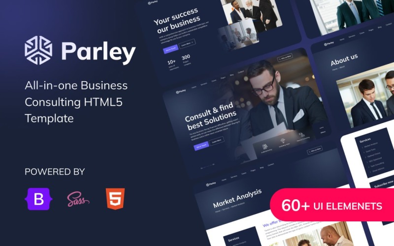 Parley - Business Consulting HTML Template Website Template