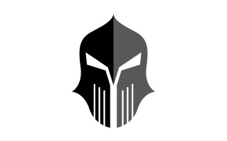 Spartan gladiator helmet icon logo vector v1