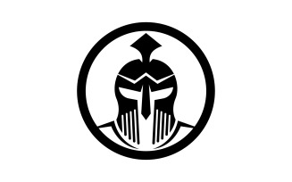 Spartan gladiator helmet icon logo vector v20