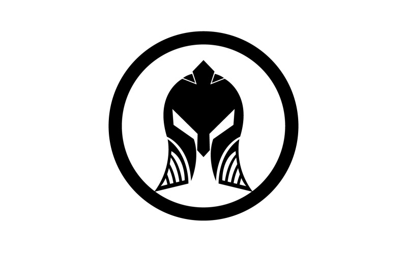 Spartan gladiator helmet icon logo vector v21 Logo Template