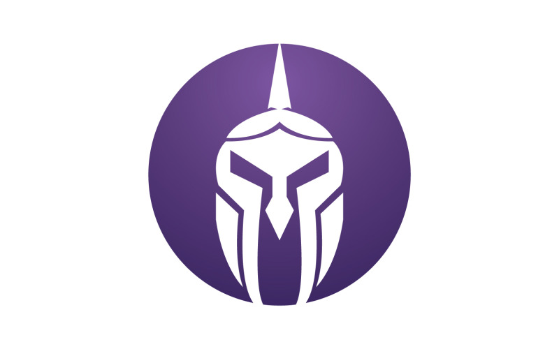 Spartan gladiator helmet icon logo vector v24 Logo Template