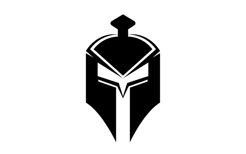 Spartan gladiator helmet icon logo vector v2 Logo Template