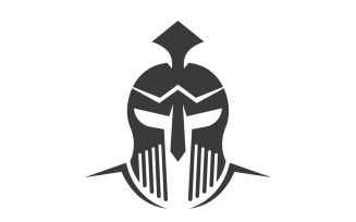 Spartan gladiator helmet icon logo vector v4