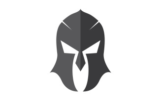 Spartan gladiator helmet icon logo vector v6
