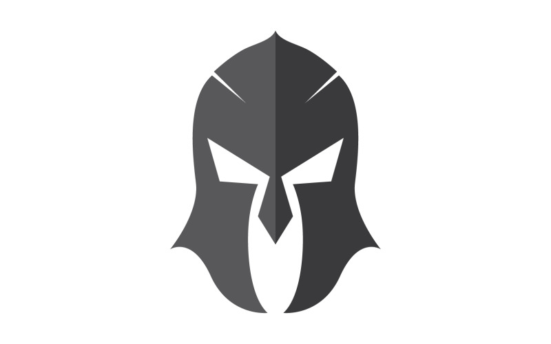 Spartan gladiator helmet icon logo vector v6 Logo Template