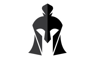 Spartan gladiator helmet icon logo vector v7