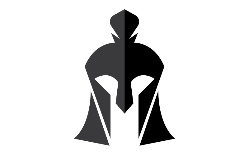 Spartan gladiator helmet icon logo vector v7 Logo Template