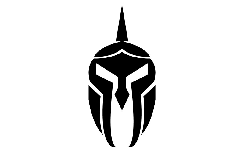 Spartan gladiator helmet icon logo vector v8 Logo Template