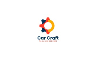 Car Craft Simple Colorful Logo