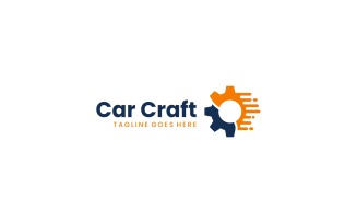 Car Craft Simple Logo Style