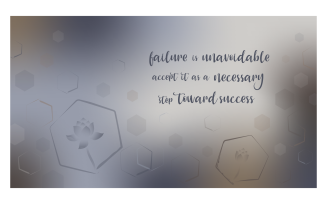 Inspirational Background Image in Brown and Blue Color with Message of Failure