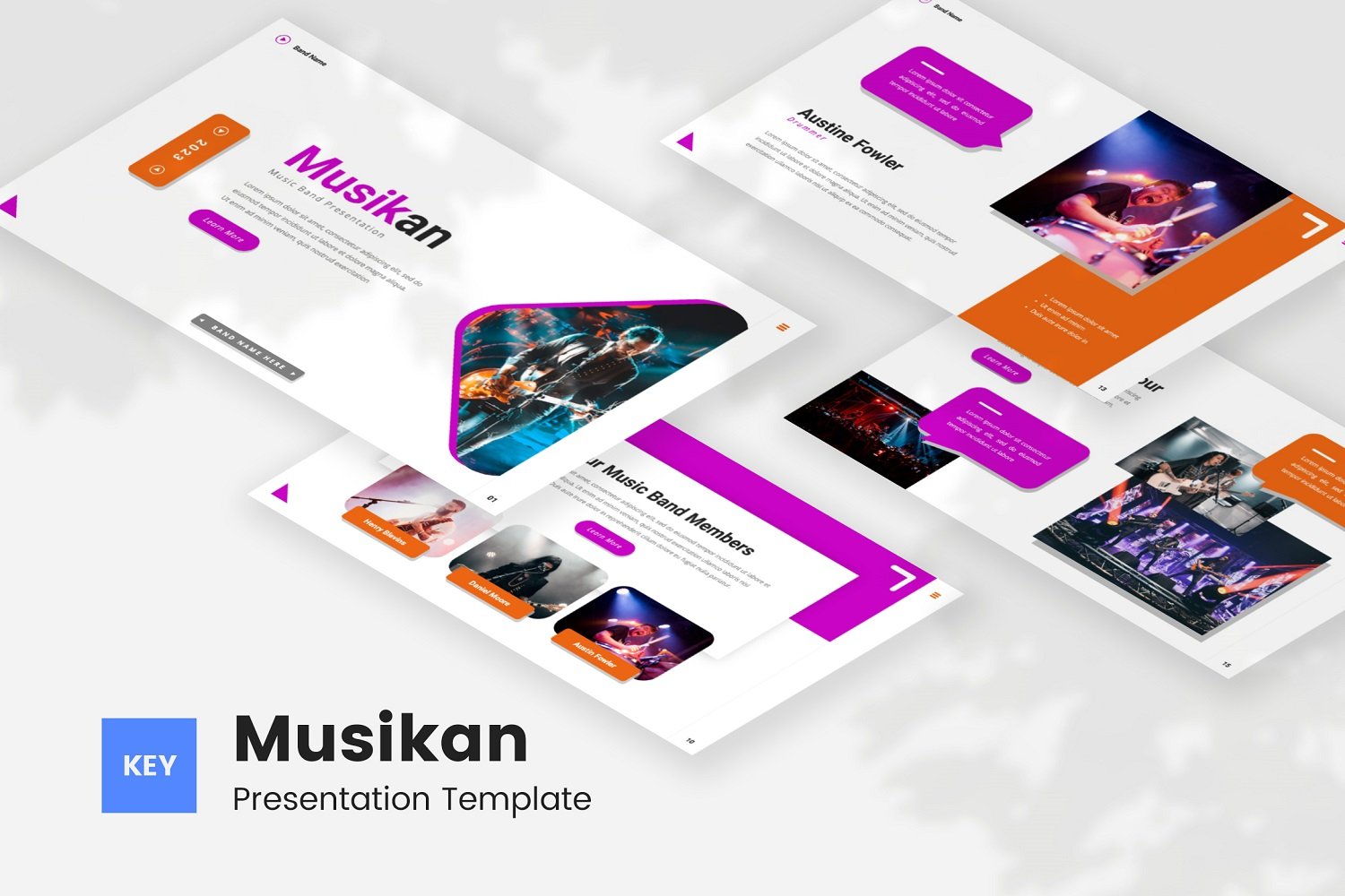 Kit Graphique #316292 Groupe Musical Web Design - Logo template Preview