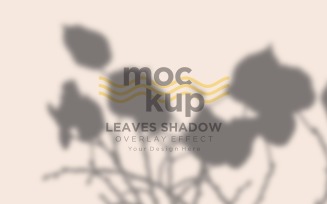 Leaves Shadow Overlay Effect Mockup 239
