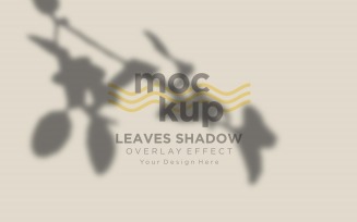 Leaves Shadow Overlay Effect Mockup 246