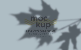 Leaves Shadow Overlay Effect Mockup 254