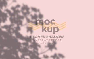 Leaves Shadow Overlay Effect Mockup 258