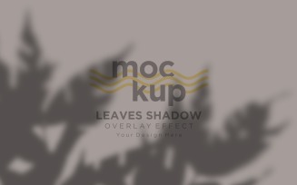 Leaves Shadow Overlay Effect Mockup 272