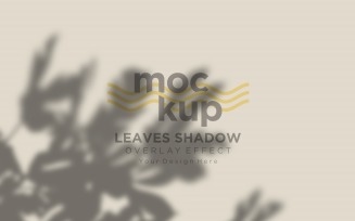 Leaves Shadow Overlay Effect Mockup 286