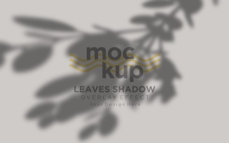 Leaves Shadow Overlay Effect Mockup 287
