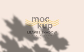 Leaves Shadow Overlay Effect Mockup 289