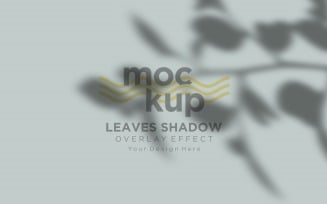 Leaves Shadow Overlay Effect Mockup 303