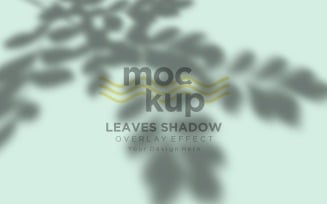 Leaves Shadow Overlay Effect Mockup 305