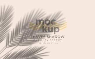 Leaves Shadow Overlay Effect Mockup 309