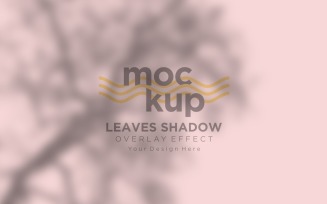 Leaves Shadow Overlay Effect Mockup 338