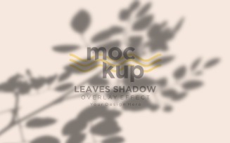 Leaves Shadow Overlay Effect Mockup 339