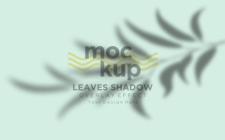 Leaves Shadow Overlay Effect Mockup 345