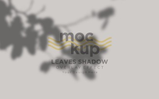 Leaves Shadow Overlay Effect Mockup 347